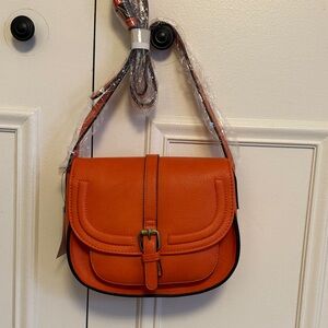 Vibrant Orange Crossbody Bag